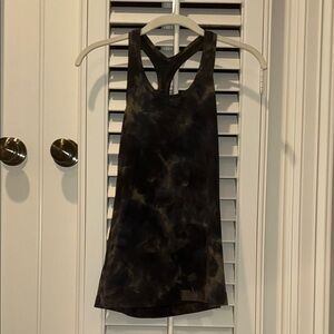 Lululemon Limited Edition Green Tie-Dye Nulu Racerback